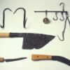 Augusta Raurica - iron meat hooks and butchers' knives. Photo Ursi Schild