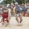 Römerfest Augusta Raurica - Gladiatoren buhlen beim Kampf um die Gunst des Publikums - Foto Susanne Schenker