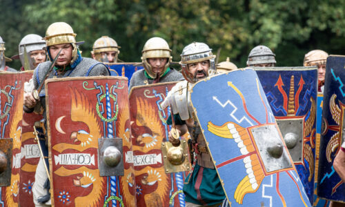 Römerfest Augusta Raurica - Römische Legionare in Aktion - Foto Matthias Willi