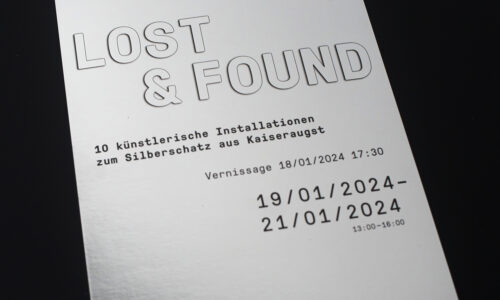 Augusta Raurica Ausstellung Lost an Found Flyer Foto