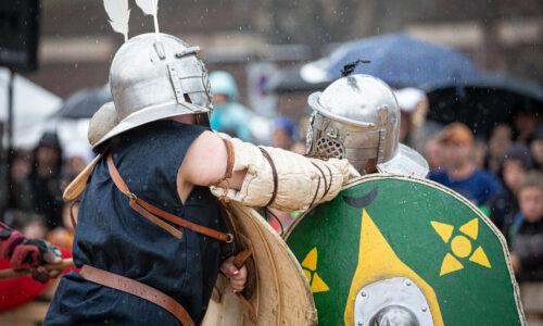 Römerfest Augusta Raurica – Gladiatorinnen kämpfen in der Arena – Foto Matthias Willi